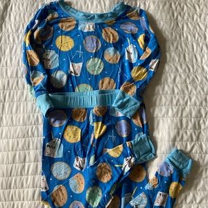 Little sleepies long sleeve two piece. Blue milk and cookies